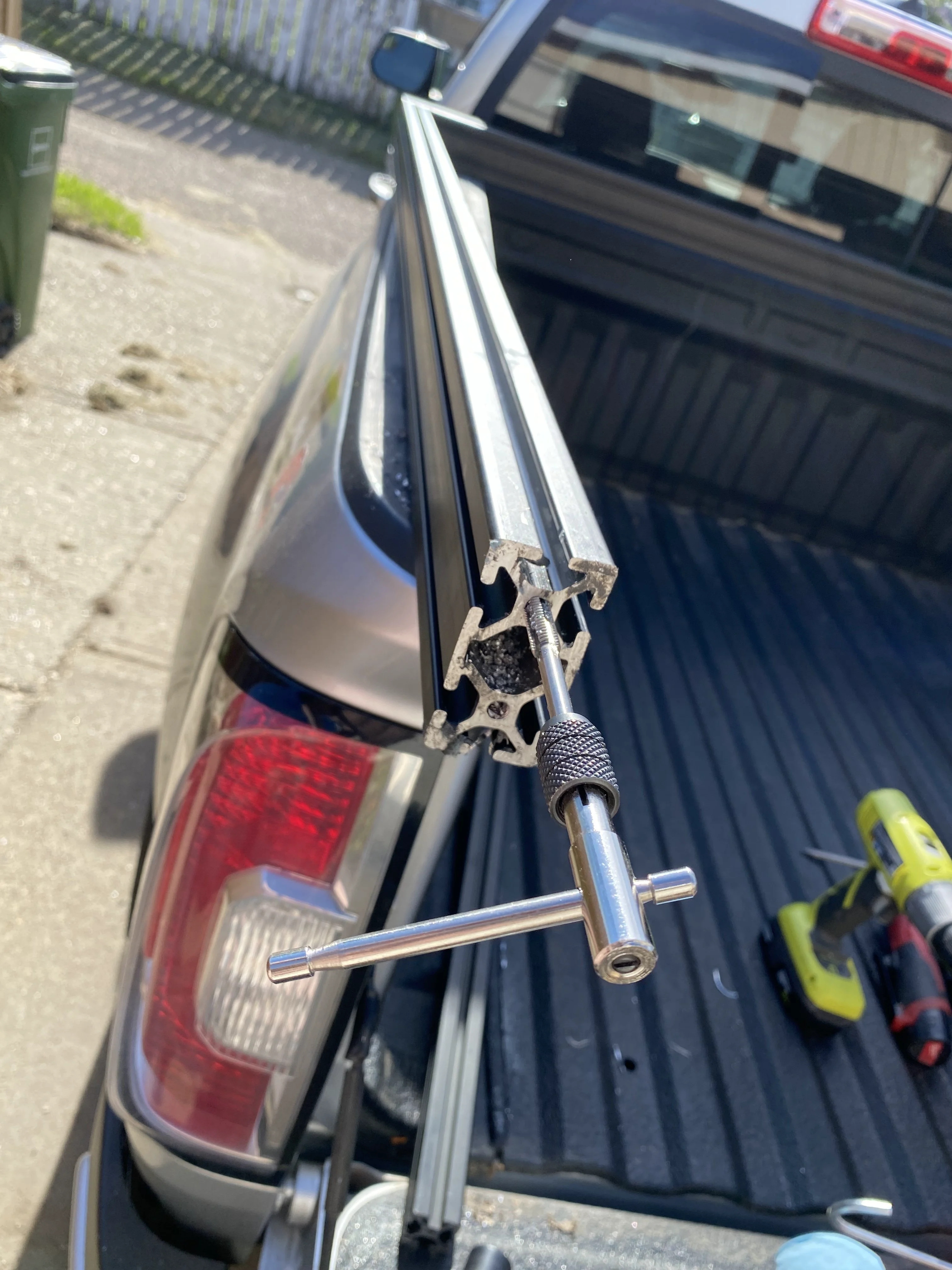 Gasket maker being applied to extrusion joints